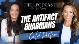 A podcast thumbnail with two women on the front cover